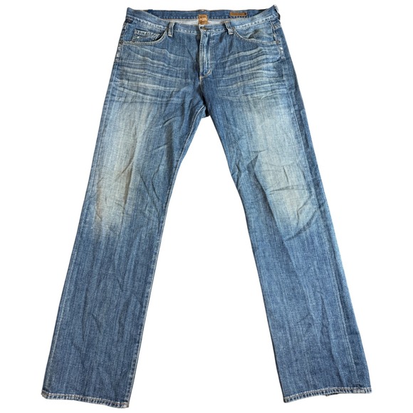 Citizens of Humanity USA Made Men's Size 38x35 Sid Straight Leg Denim Blue Jeans - Picture 1 of 5